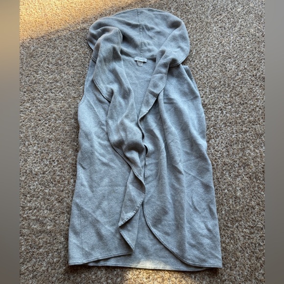 Club Monaco Delaynee Vest Oversize Sleeveless Cardigan Xs/s Gray - Picture 1 of 5